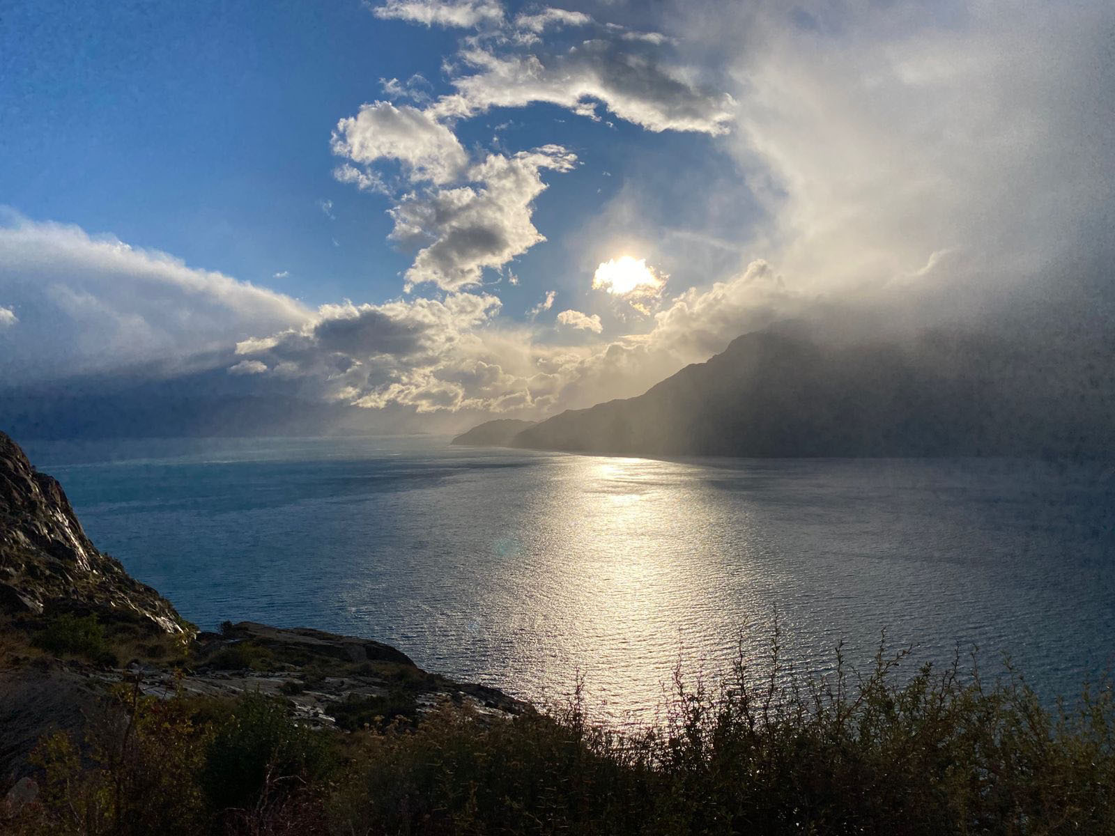 Patagonia nubes y sol